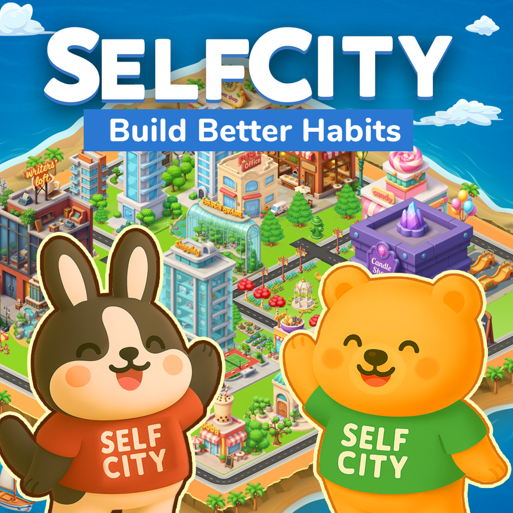 SelfCity - Turn Your Habits Into a Living City | Gamified Wellness App